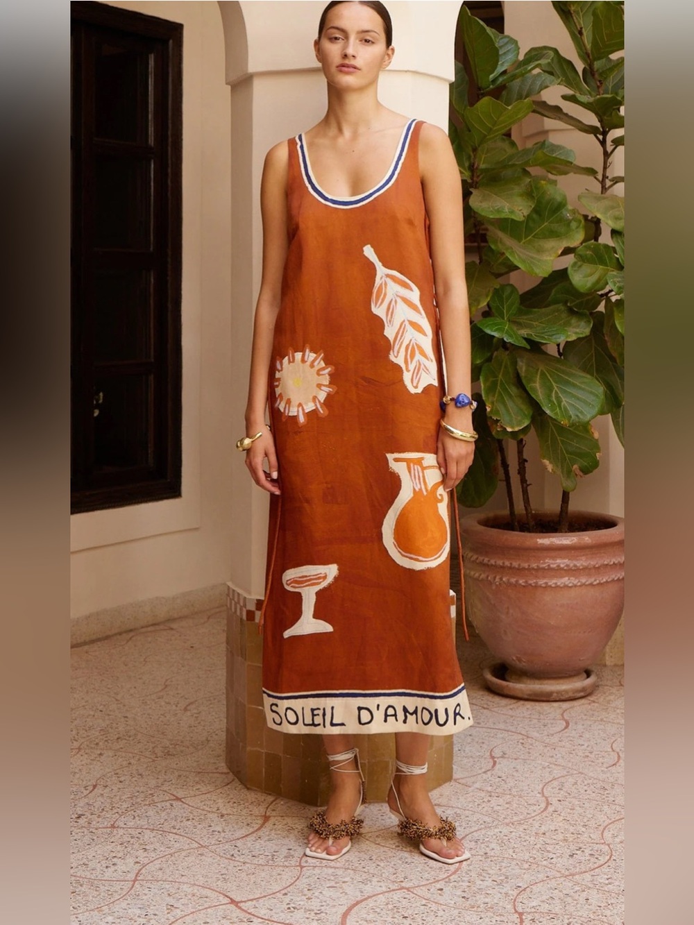 Soleil D’Amour Silk Dress| Laurence Leenaert Collaboration |NWOT | Retail $1,116